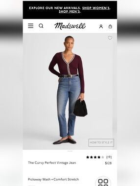 Madewell Curvy Perfect Vintage Jeans